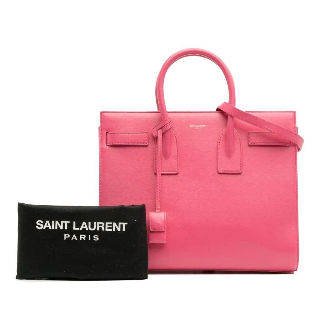 Saint Laurent Small Leather Sac De Jour Satchel - Image 17