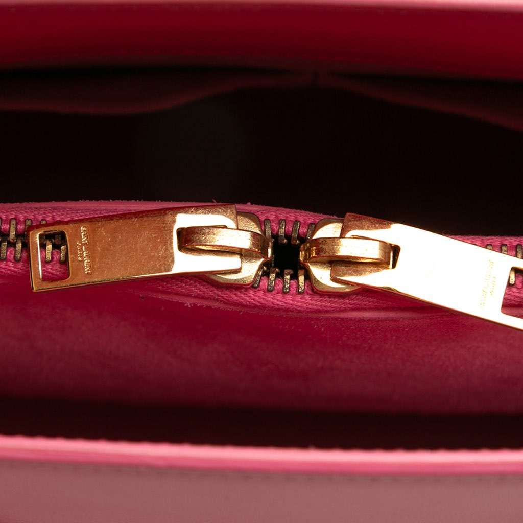 Saint Laurent Small Leather Sac De Jour Satchel - Image 10