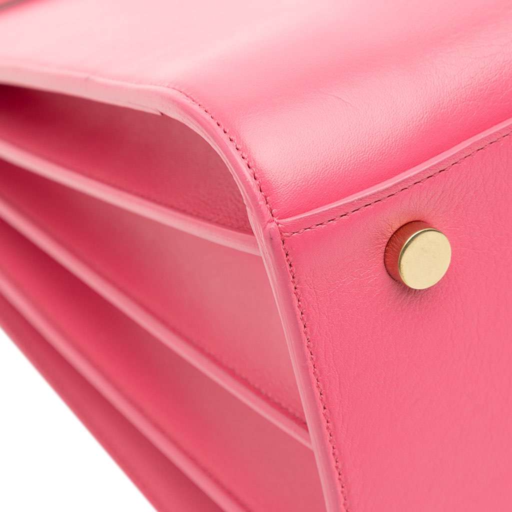 Saint Laurent Small Leather Sac De Jour Satchel - Image 11