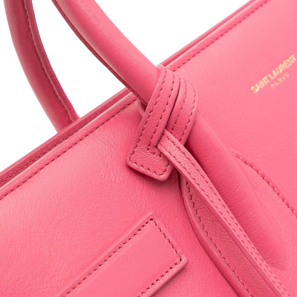 Saint Laurent Small Leather Sac De Jour Satchel - Image 12