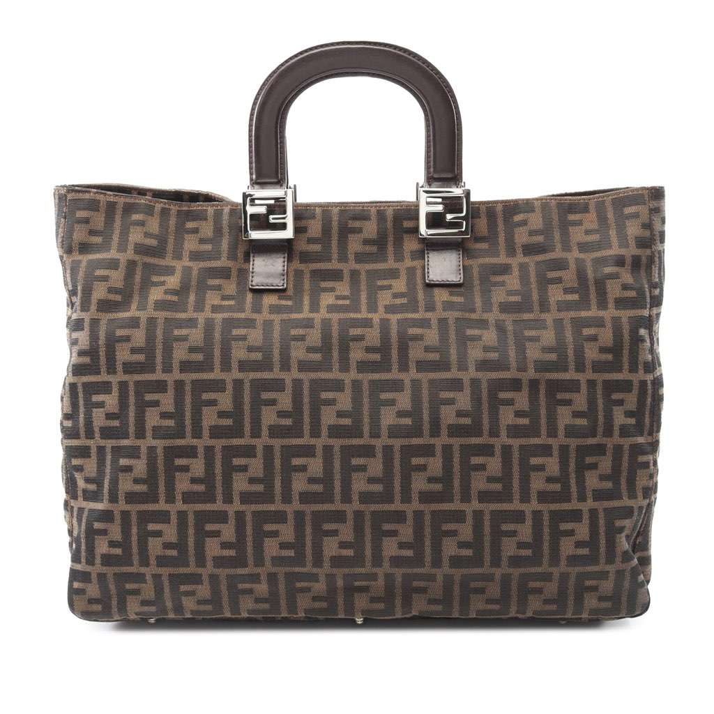 Fendi Large Zucca Canvas Twins Tote