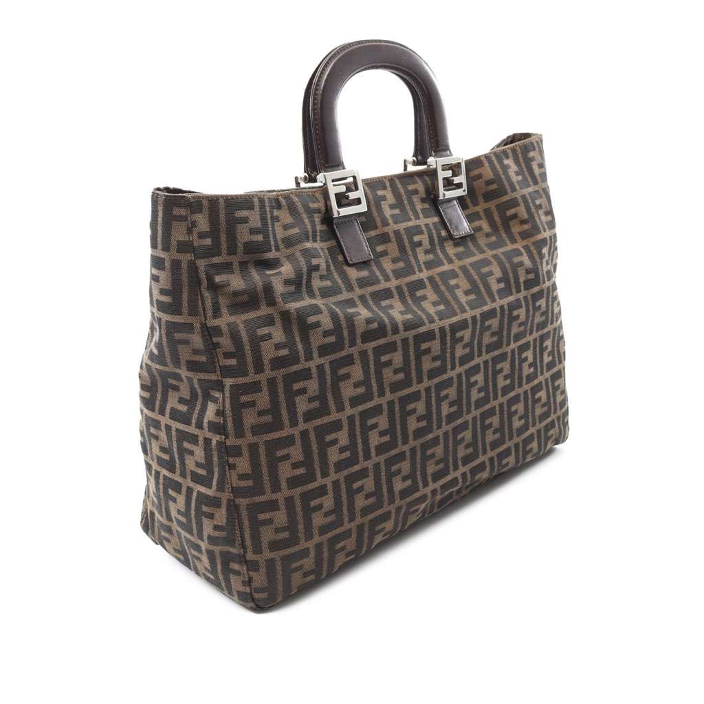 Fendi Large Zucca Canvas Twins Tote - 2