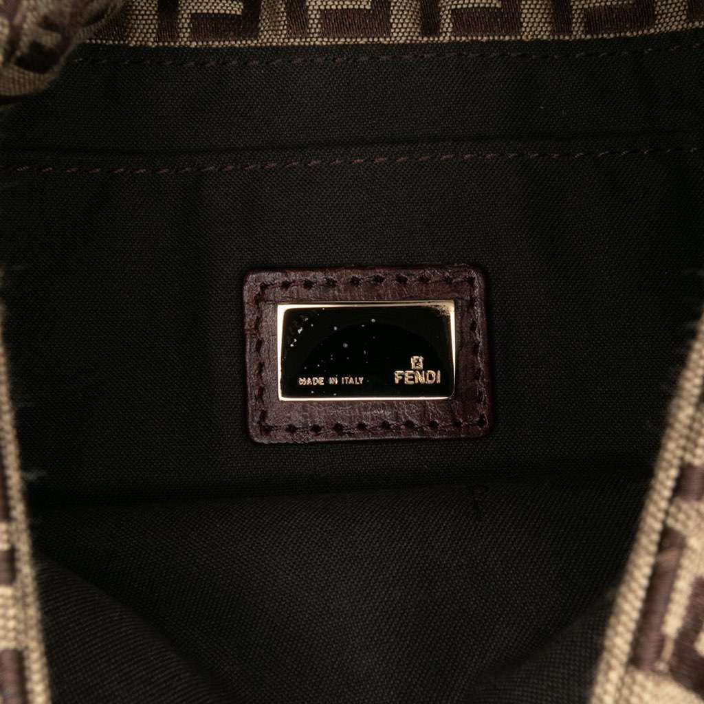 Fendi Zucchino Canvas Crossbody - Side view