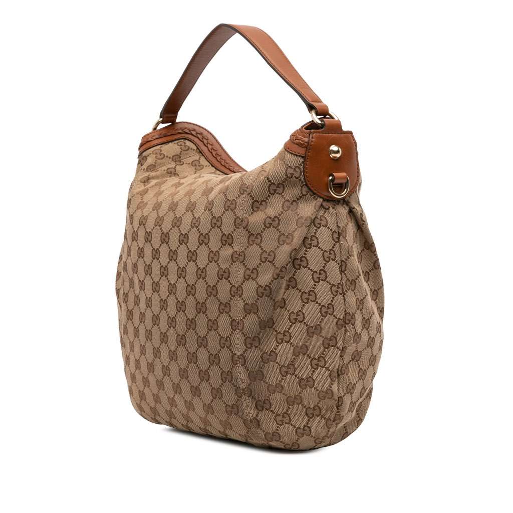Gucci Medium GG Canvas Brick Lane Convertible Hobo - 2
