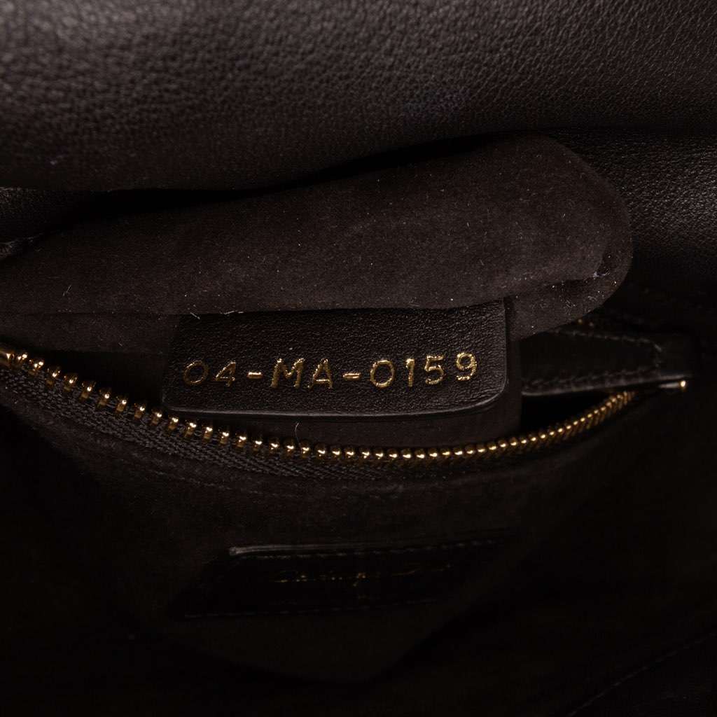 Dior Mini Calfskin Beaded Embroidered Lady Dior - Detail 1