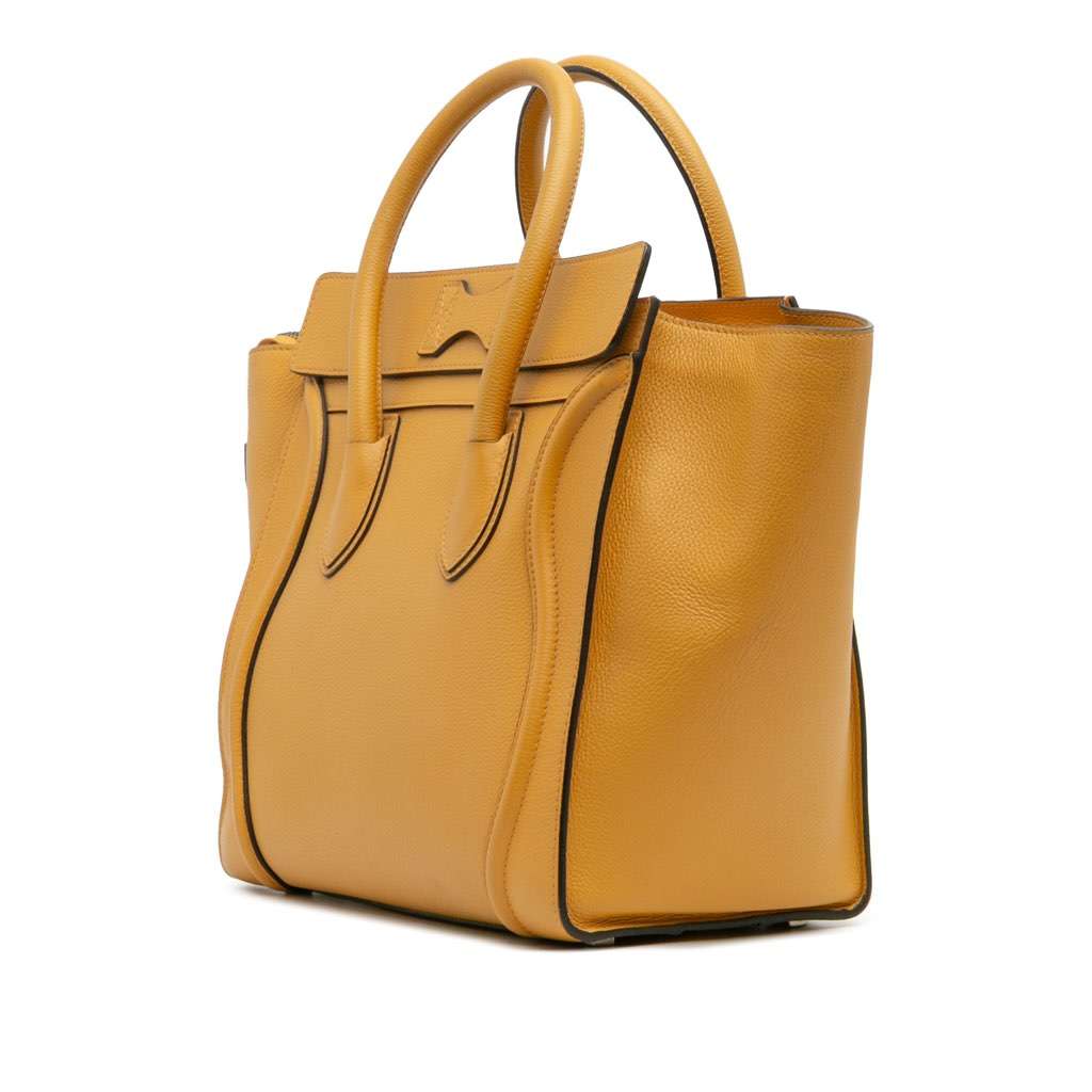 Celine Mini Drummed Calfskin Luggage Tote - 2