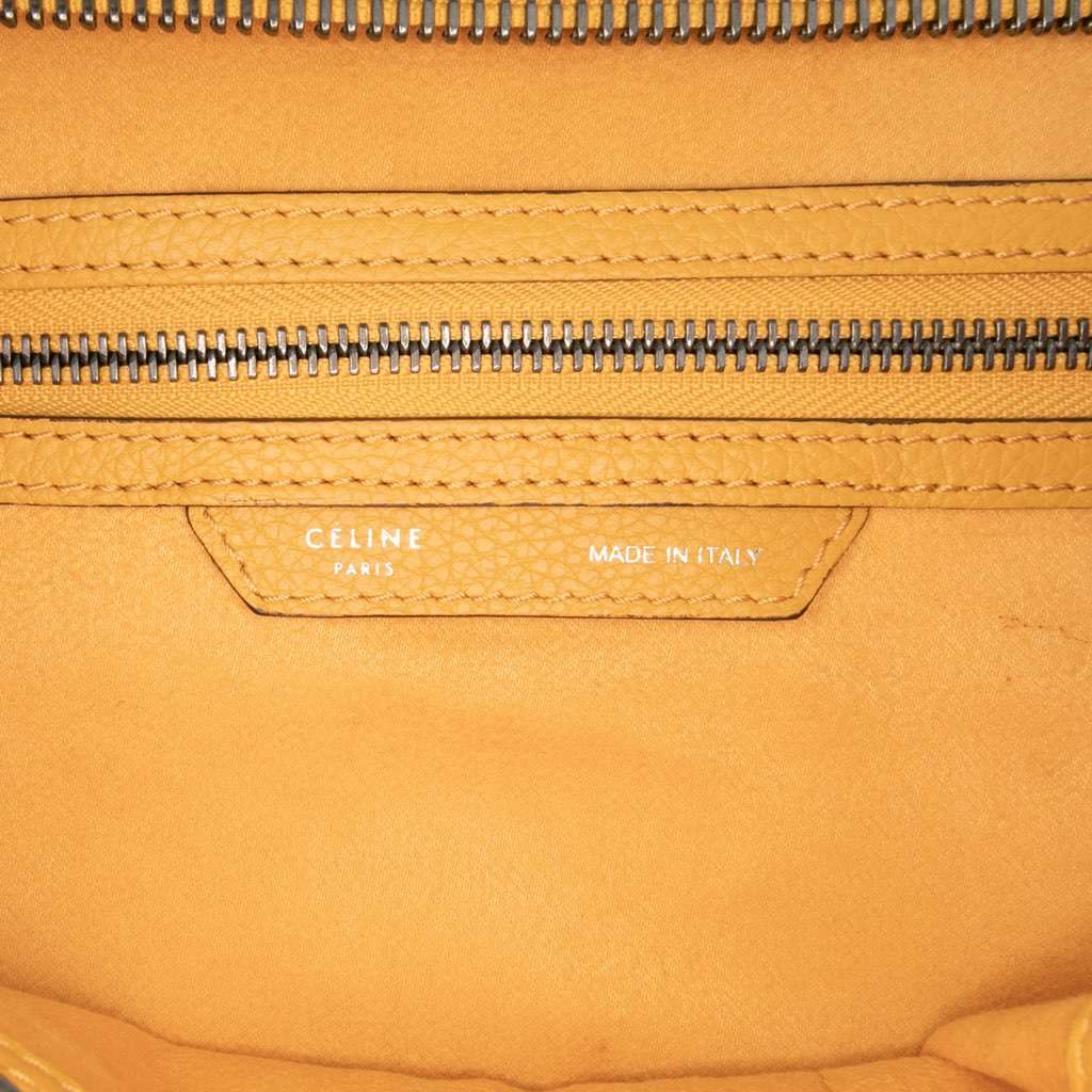 Celine Mini Drummed Calfskin Luggage Tote - 5