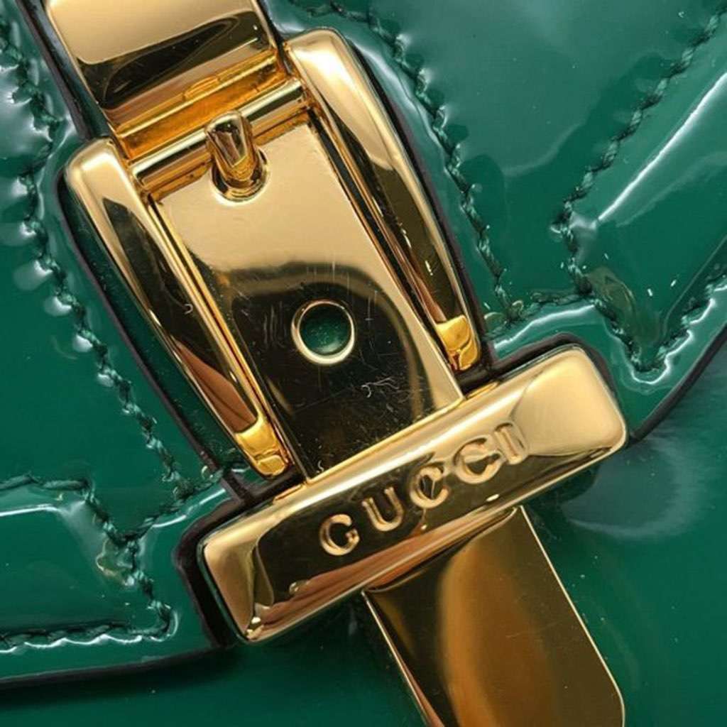 Gucci Mini Patent Sylvie 1969 Top Handle Bag - Detail 1