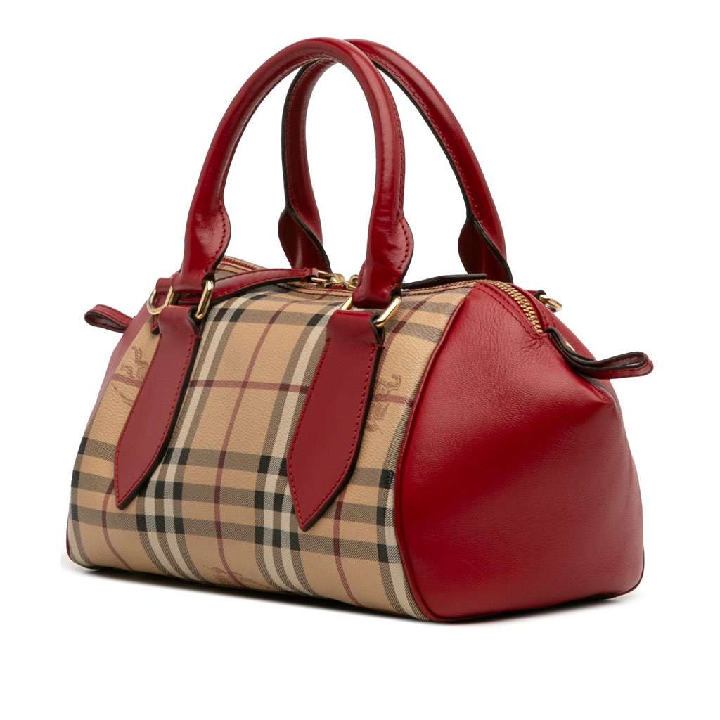 Burberry Small Haymarket Check Coated Canvas Blaze Satchel - 2