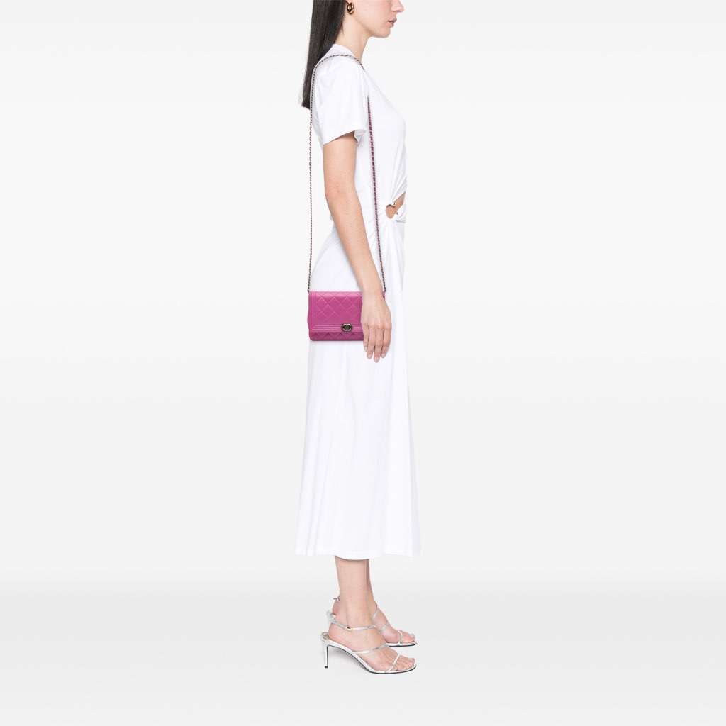 Chanel Lambskin Boy Wallet on Chain - Image 15