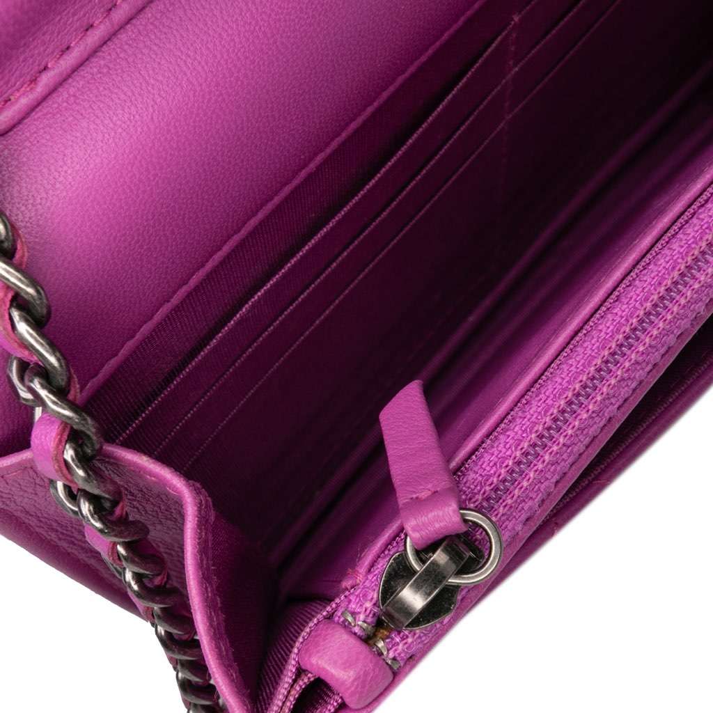 Chanel Lambskin Boy Wallet on Chain - Image 10