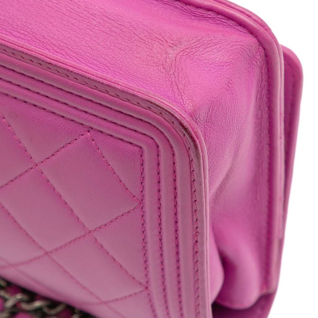 Chanel Lambskin Boy Wallet on Chain - Image 11