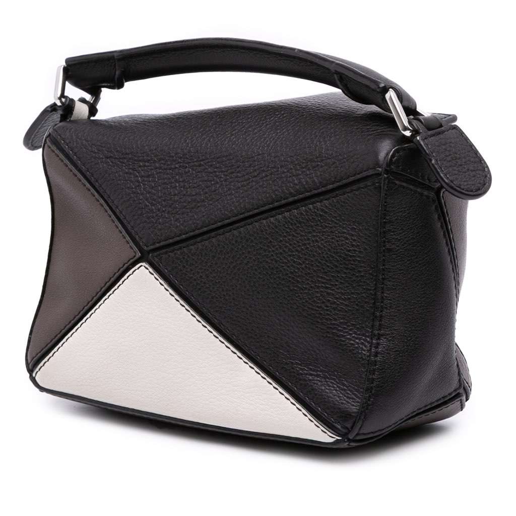 Loewe Mini Tricolor Calfskin Puzzle Satchel - 2