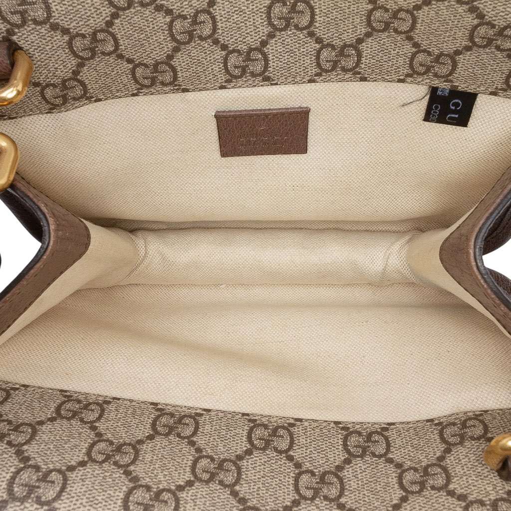 Gucci Small GG Supreme Web Neo Vintage Double Flap Messenger Bag - 4
