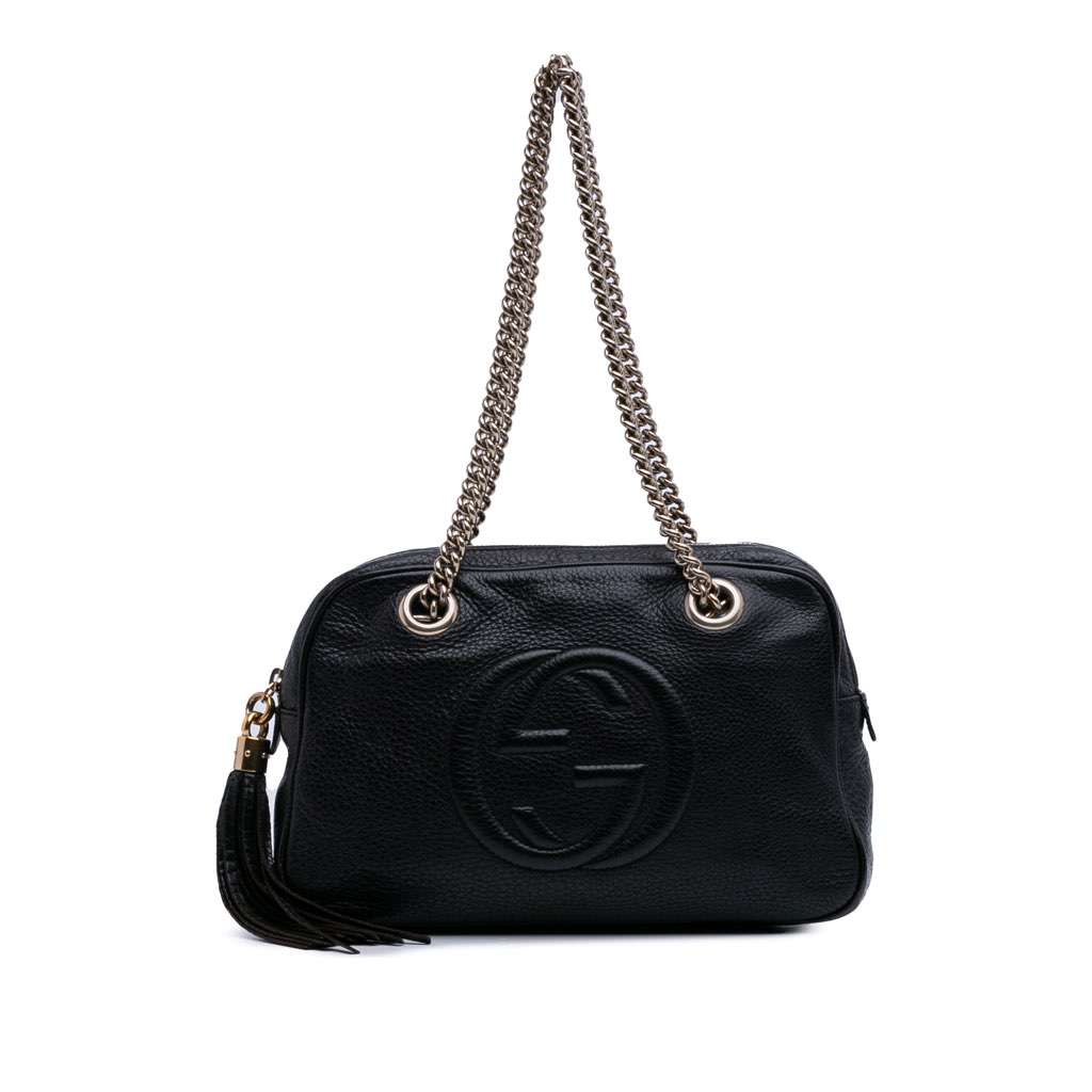 Gucci Leather Soho Chain Zip Shoulder Bag