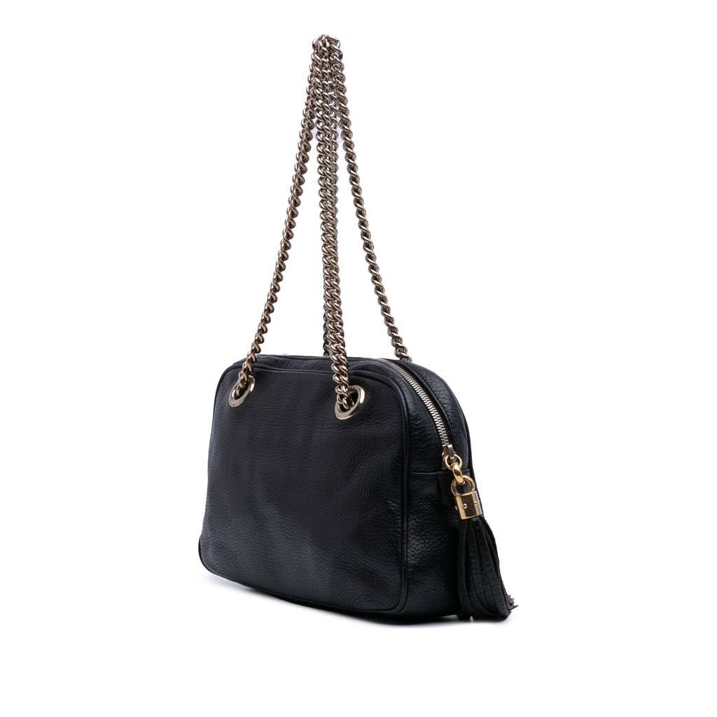 Gucci Leather Soho Chain Zip Shoulder Bag - 2