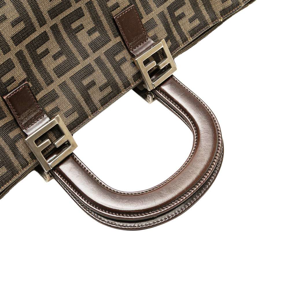 Fendi Large Zucca Canvas Twins Tote - Image 15