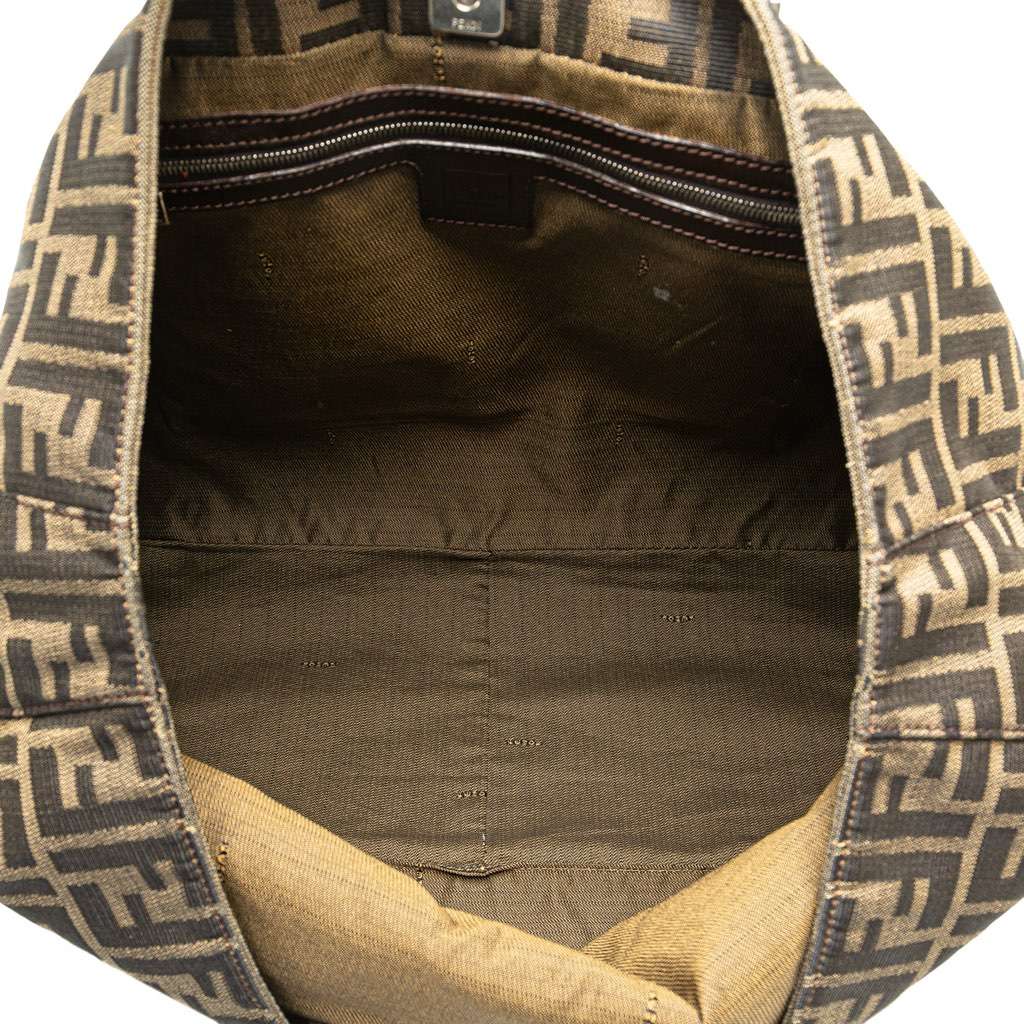 Fendi Large Zucca Canvas Twins Tote - 4