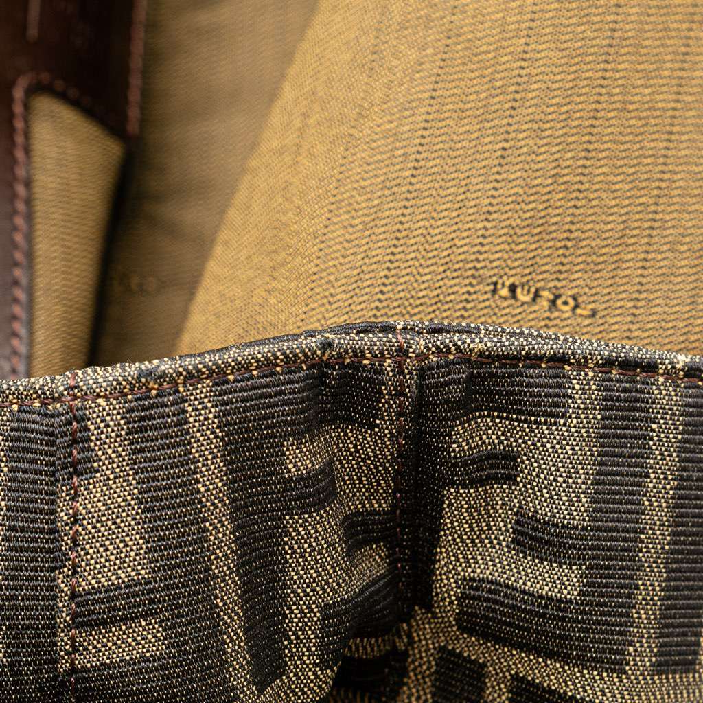 Fendi Large Zucca Canvas Twins Tote - Image 10