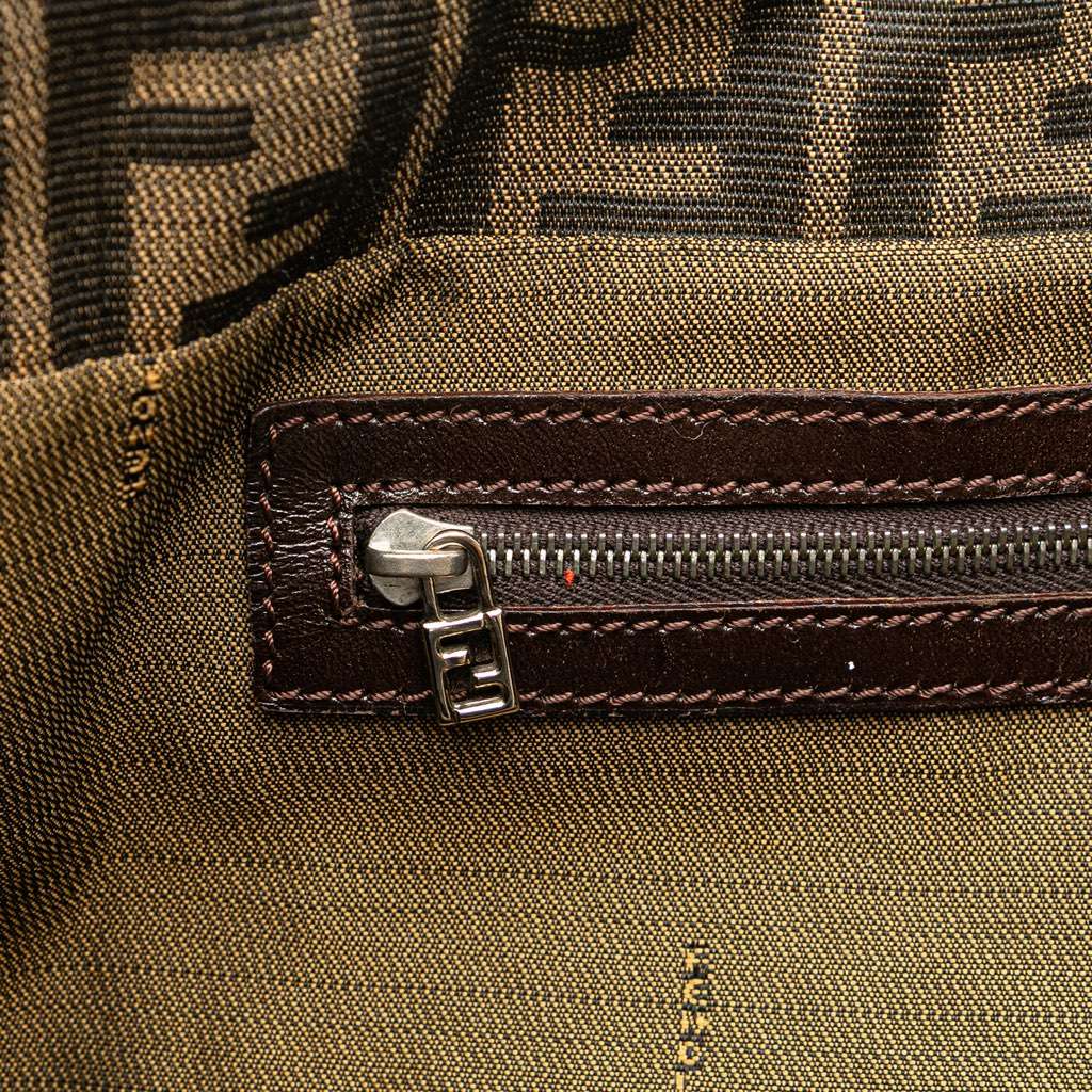 Fendi Large Zucca Canvas Twins Tote - Image 11