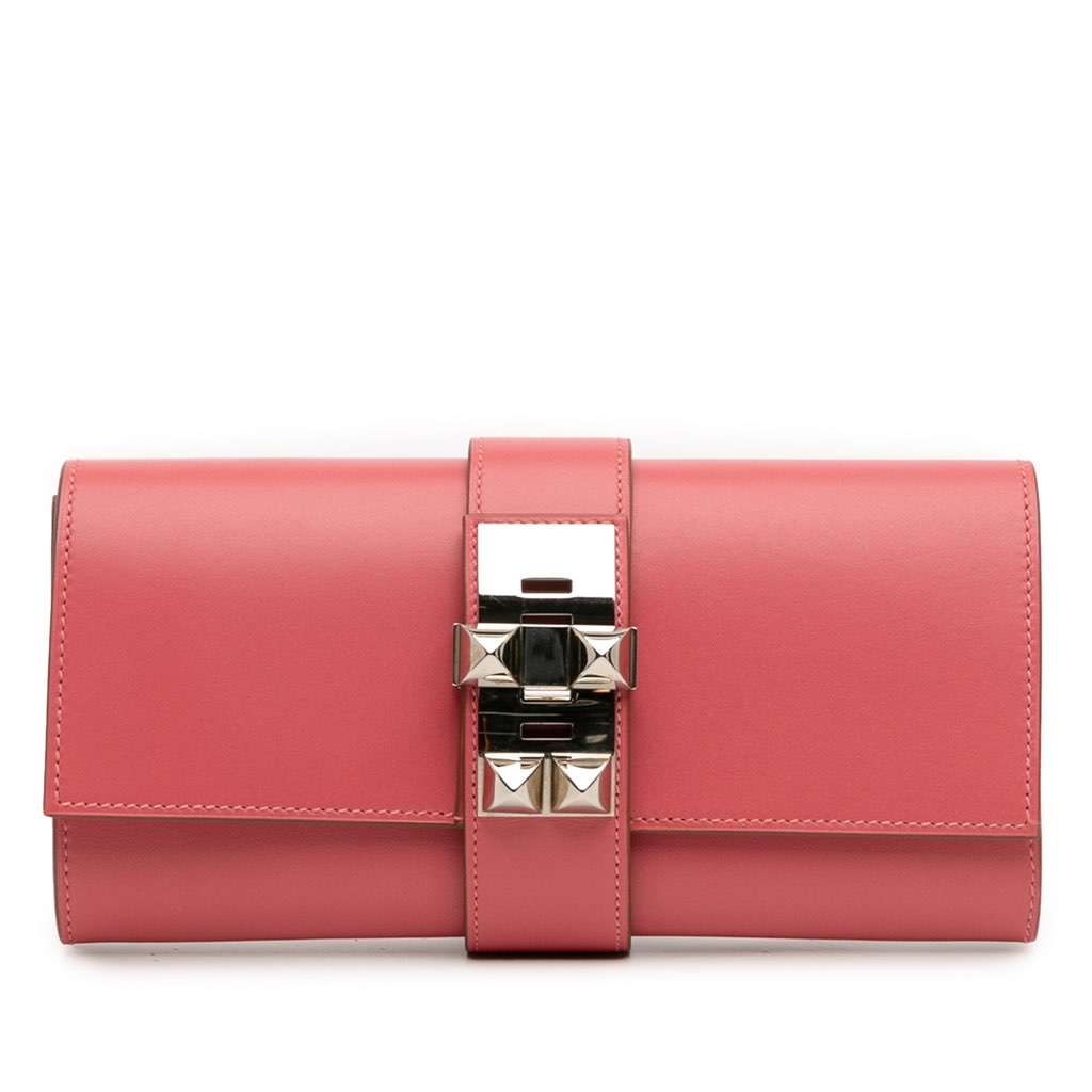 Hermès Tadelakt Medor Clutch 23