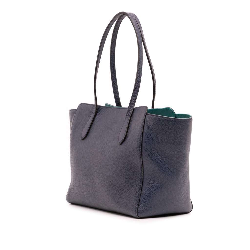 Gucci Medium Leather Swing Tote - Back view