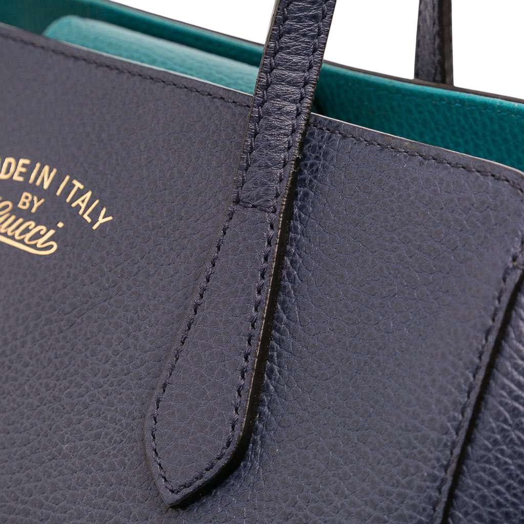 Gucci Medium Leather Swing Tote - Image 11