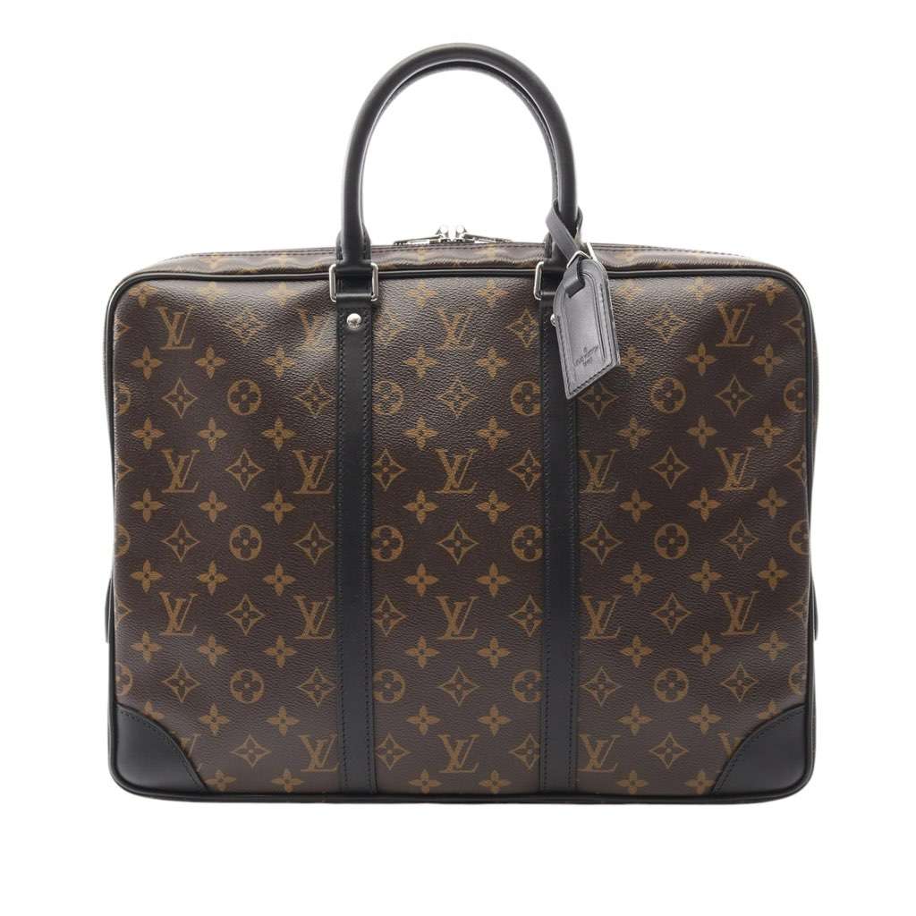 Louis Vuitton Monogram Macassar Porte-Documents Voyage GM