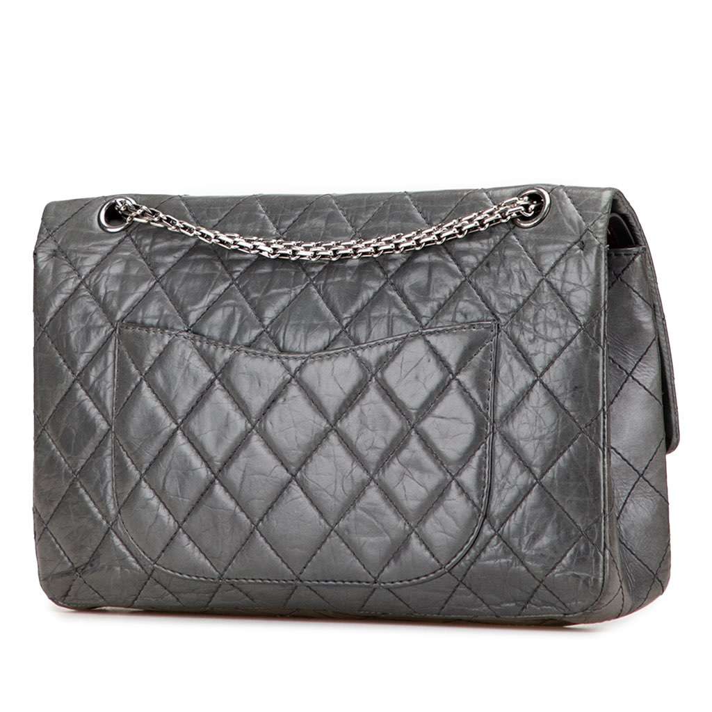 Chanel 50th Anniversary Reissue 2.55 Aged Calfskin Double Flap 227 - Back view