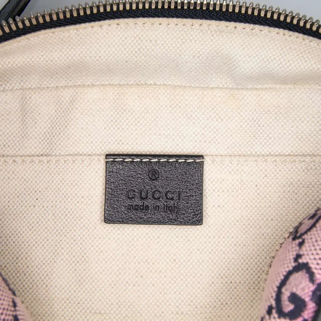 Gucci Small GG Marmont Matelasse Canvas Crossbody Pink Canvas Good - Box View