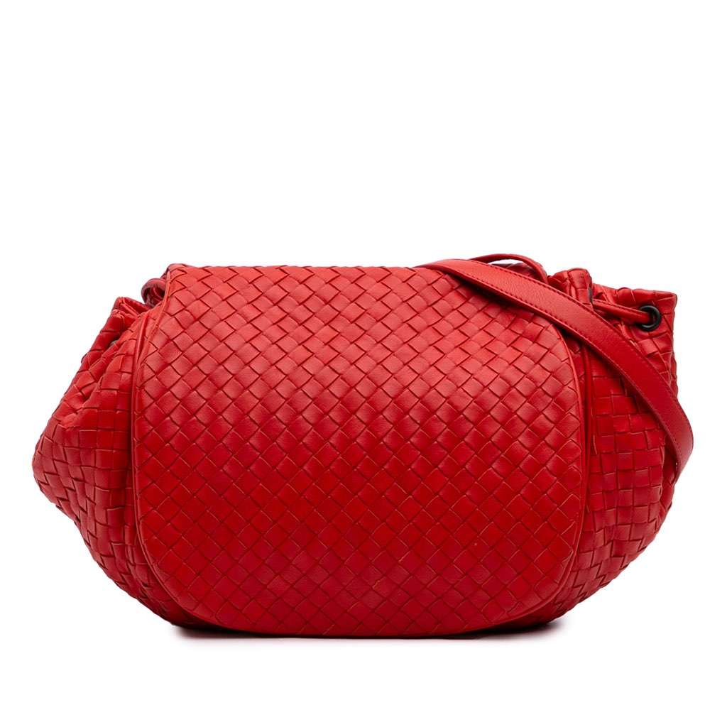 Bottega Veneta Nappa Intrecciato Flap Crossbody