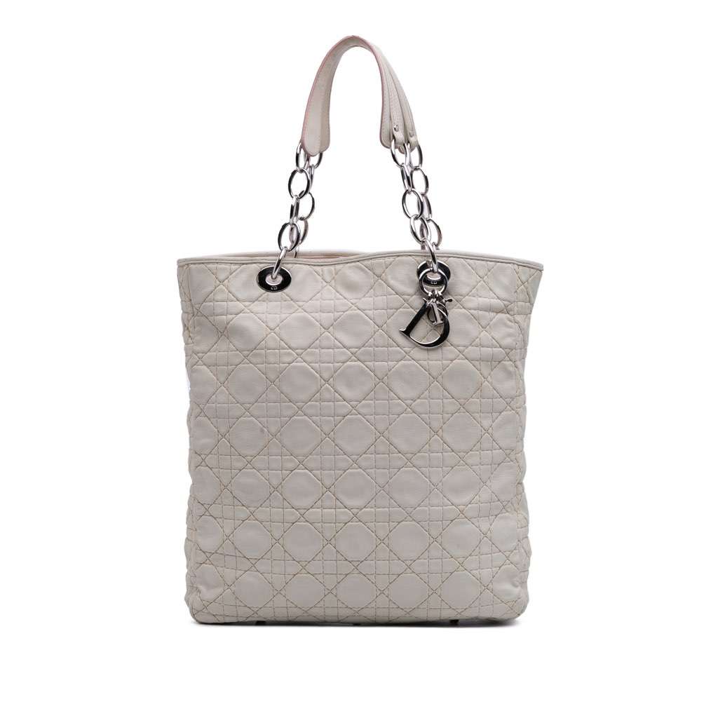 Dior Lambskin Cannage Lady Dior Soft Shopping Tote