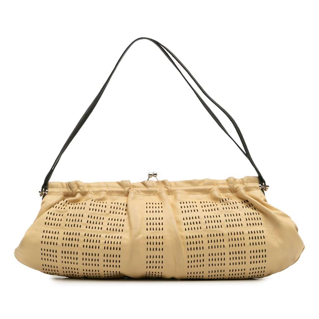 Miu Miu Leather Kiss Lock Shoulder Bag