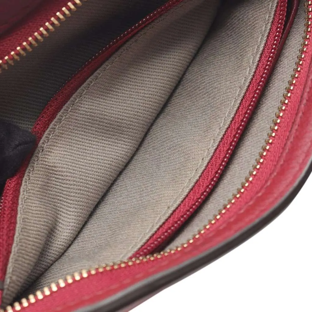 Cartier Leather C De Cartier Clutch Red Leather Good - Model View