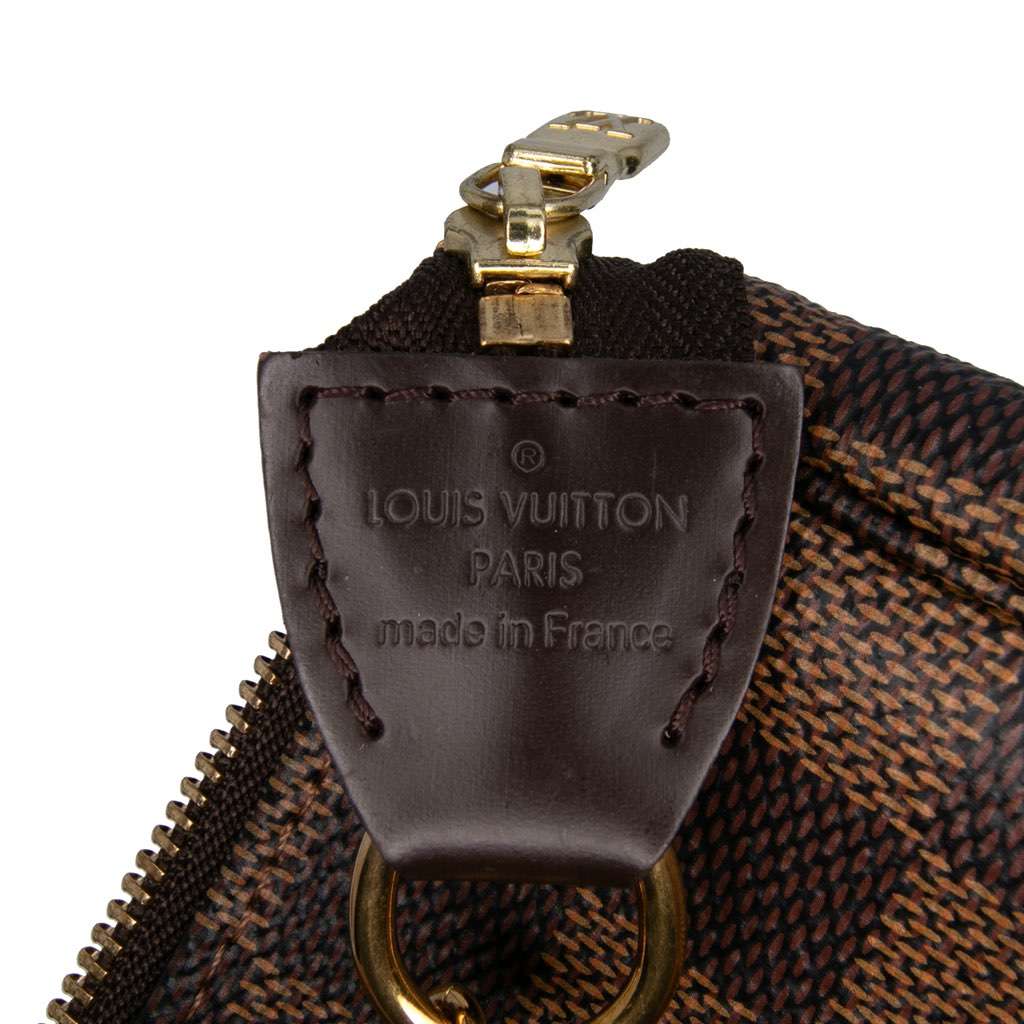 Louis Vuitton Damier Ebene Mini Pochette Accessoires - Side view
