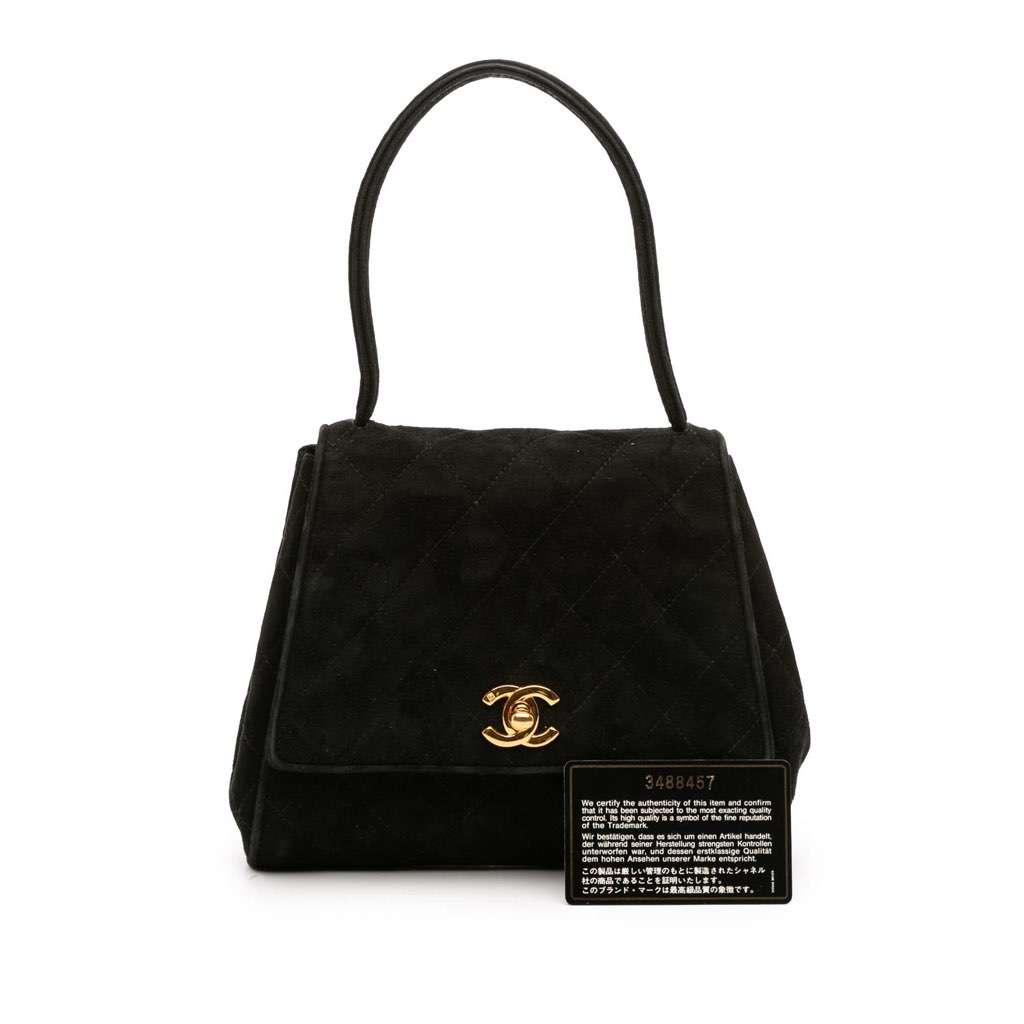 Chanel CC Quilted Velvet Flap - Image 14
