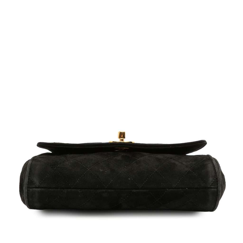 Chanel CC Quilted Velvet Flap - Image 6