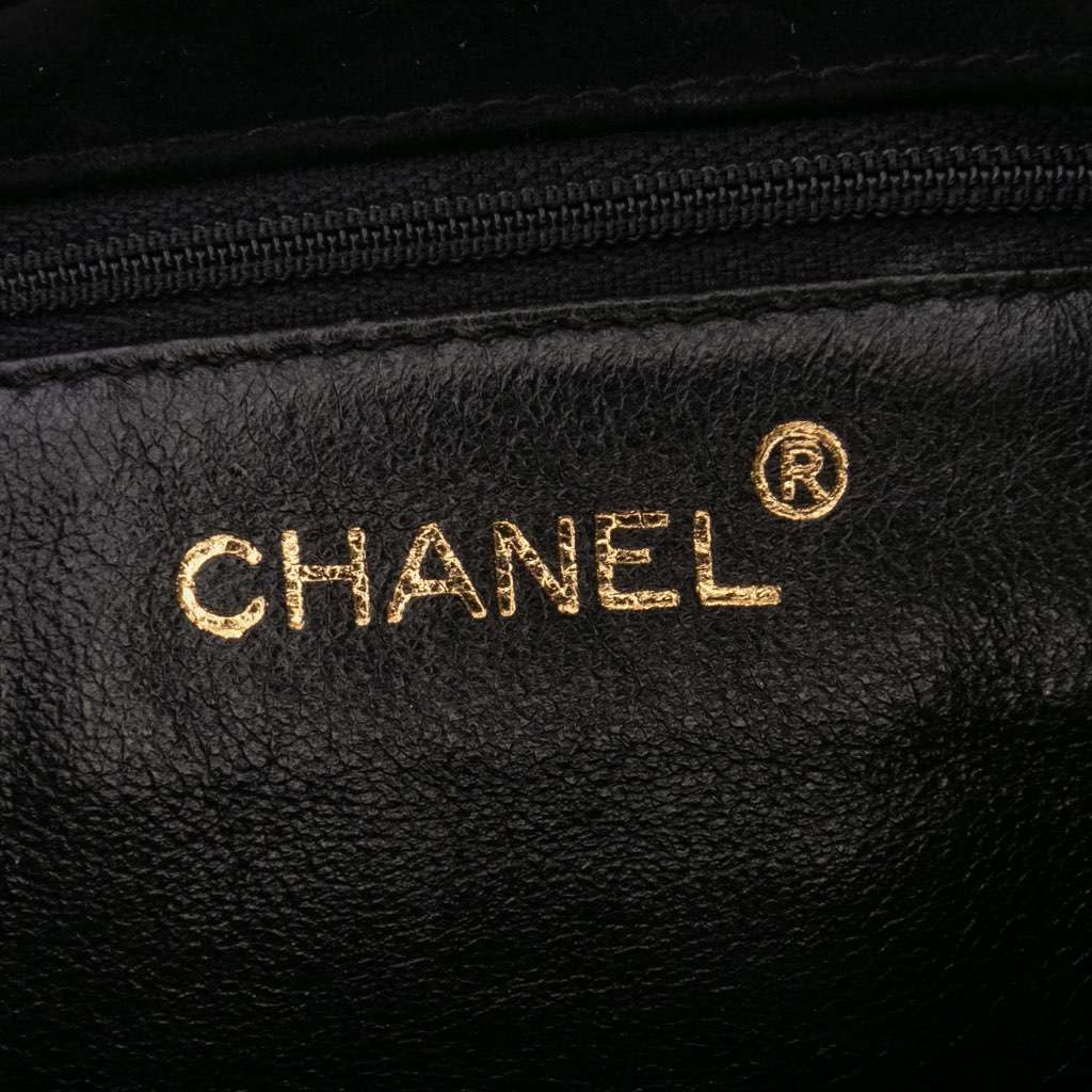 Chanel CC Quilted Velvet Flap - Side view
