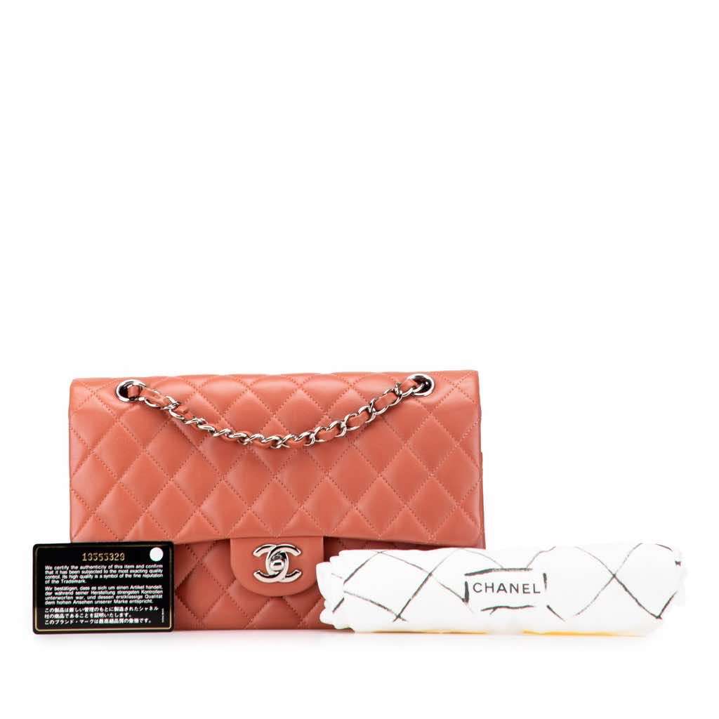 Chanel Medium Classic Lambskin Double Flap - Image 12