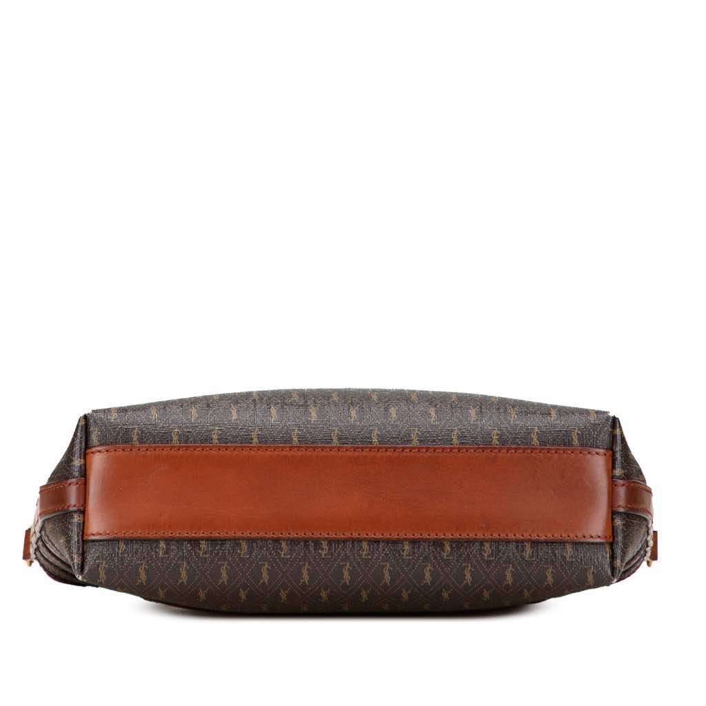 Saint Laurent Le Monogramme Coated Canvas and Leather Shopper Tote - Image 6