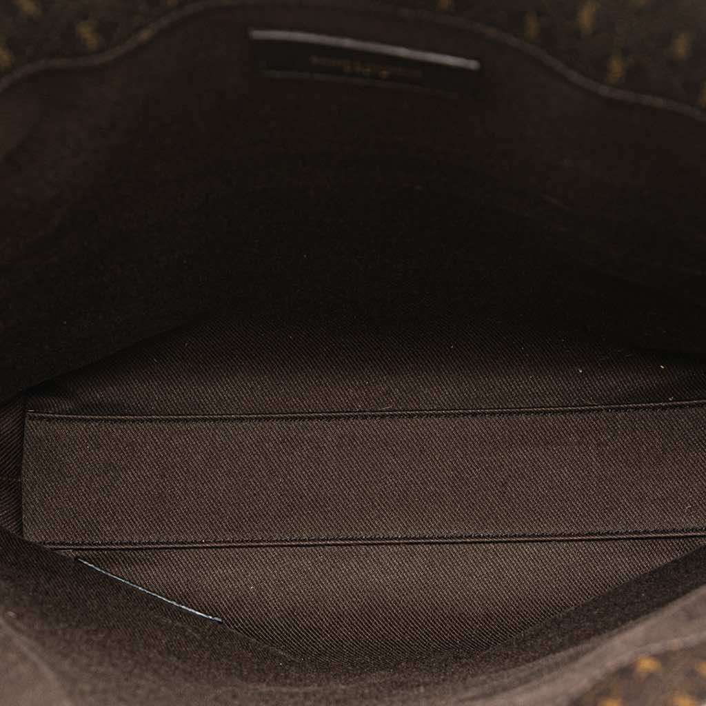 Saint Laurent Le Monogramme Coated Canvas and Leather Shopper Tote - 4