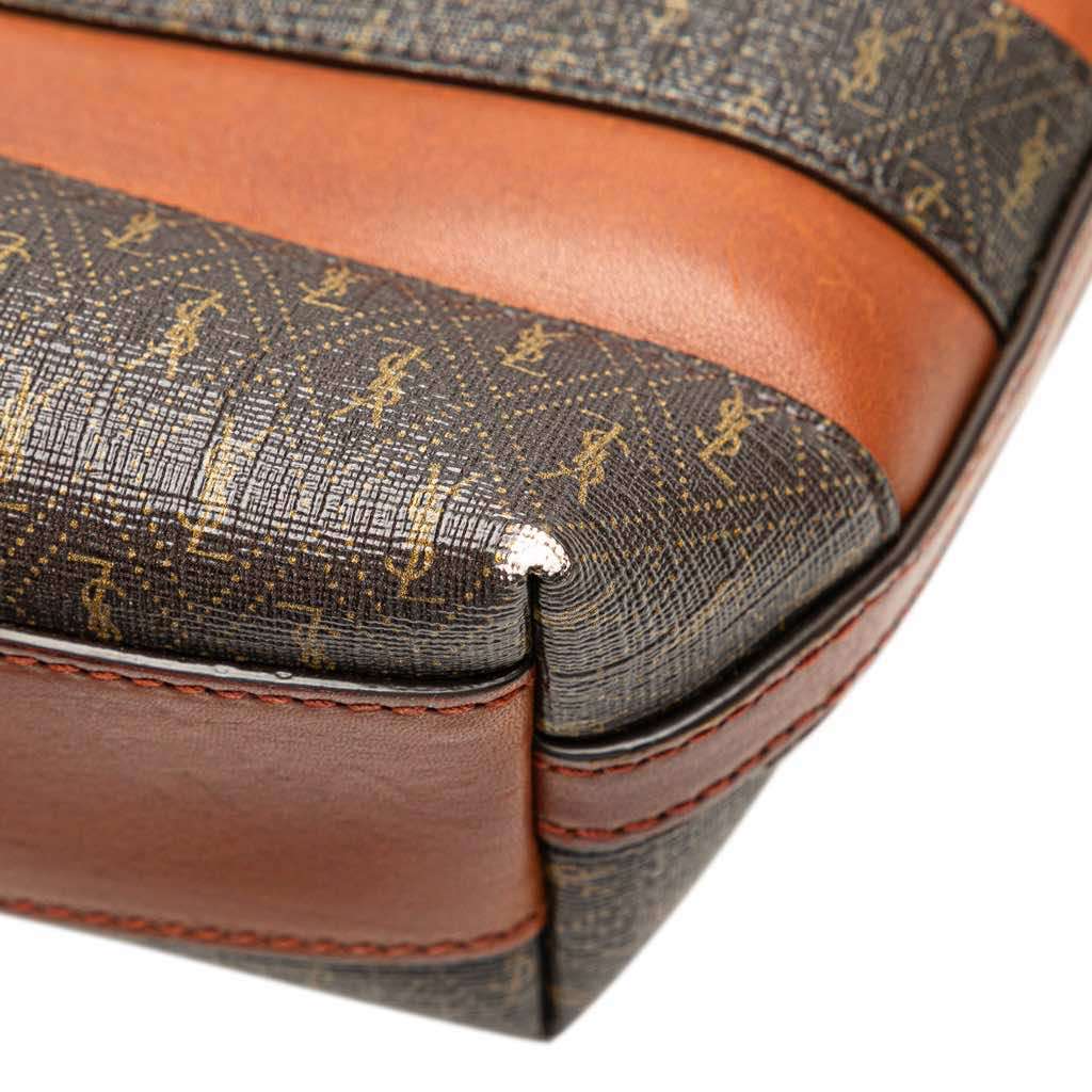 Saint Laurent Le Monogramme Coated Canvas and Leather Shopper Tote - Detail 2