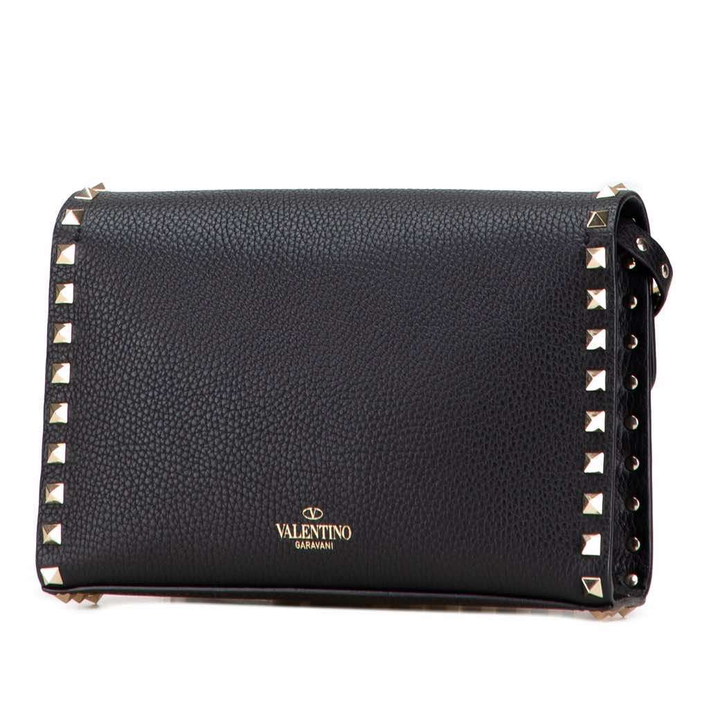 Valentino Medium Pebbled Calfskin Rockstud Flip Lock Crossbody - 2
