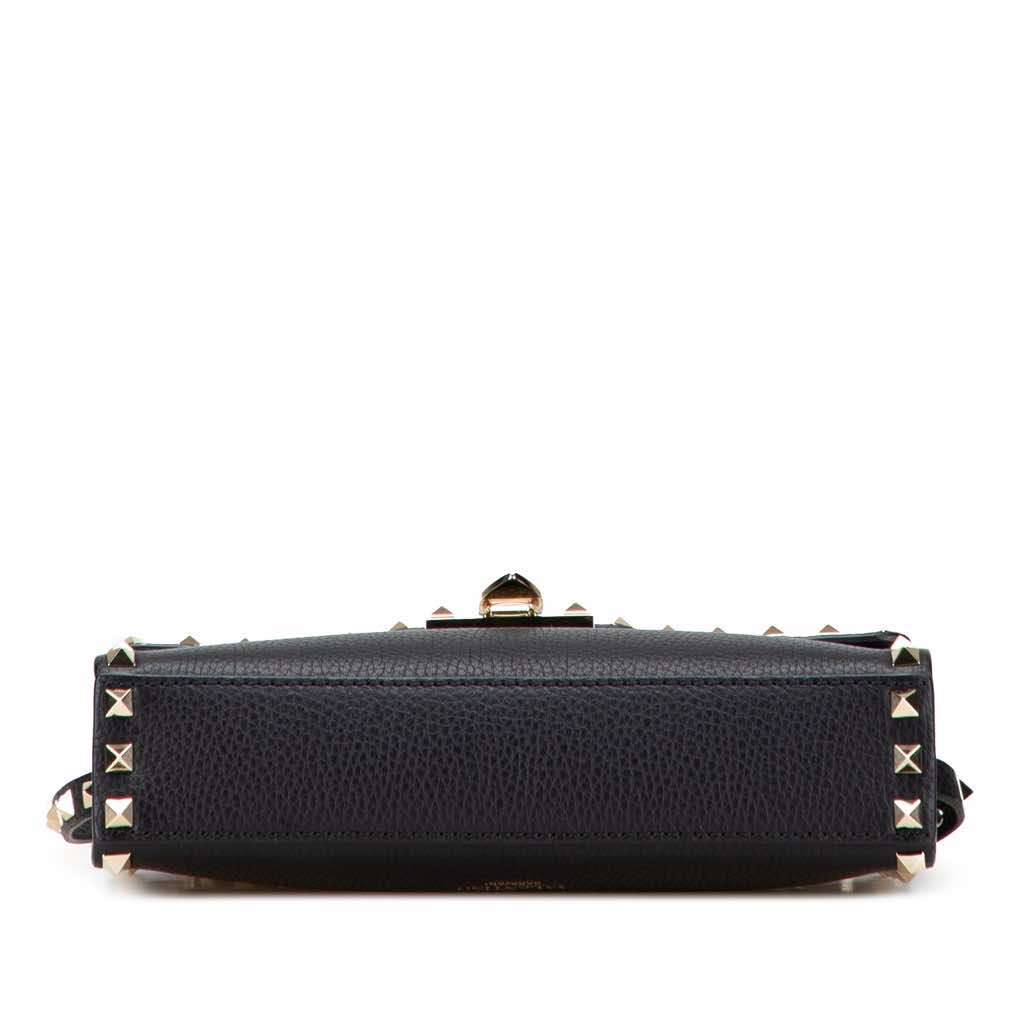 Valentino Medium Pebbled Calfskin Rockstud Flip Lock Crossbody - 3