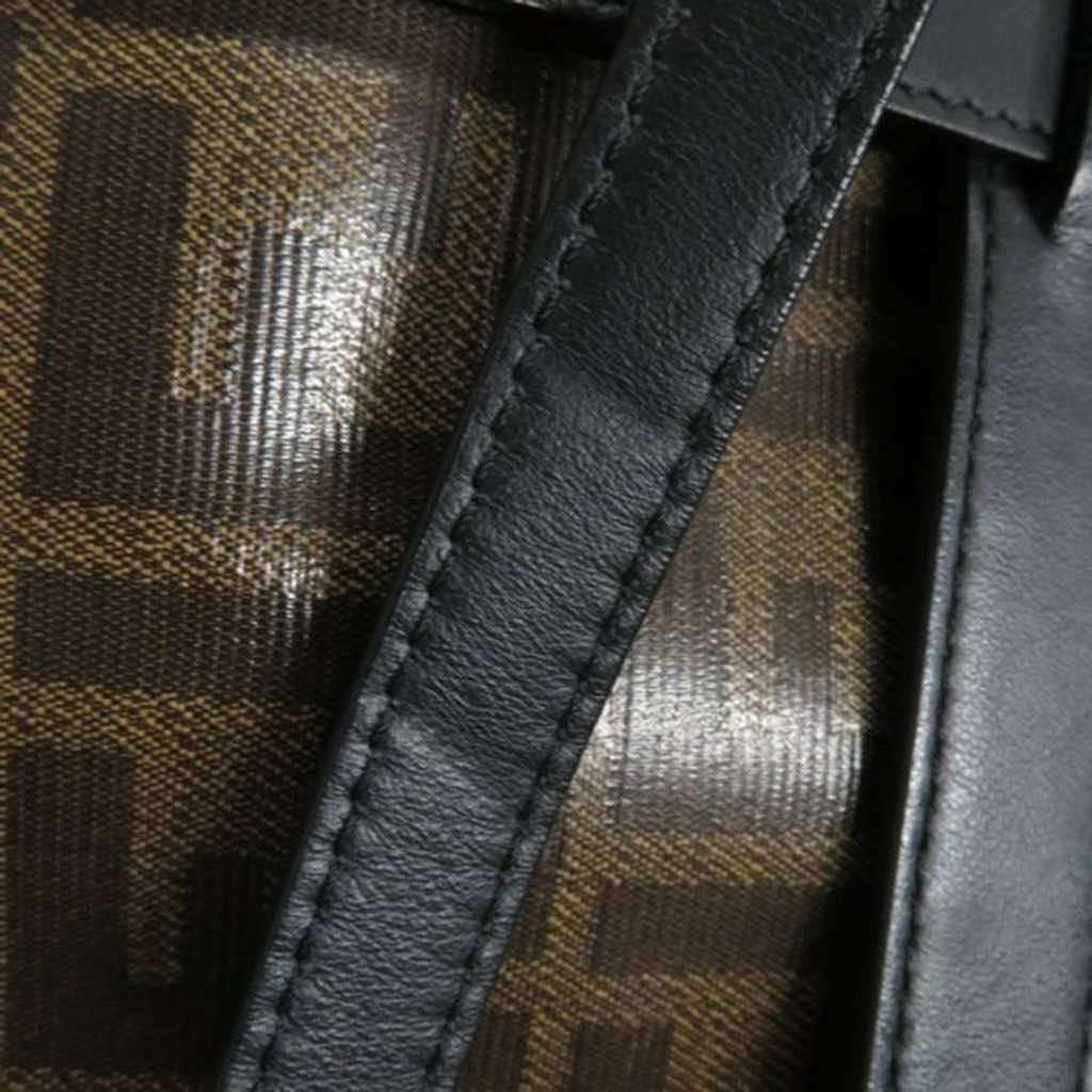 Fendi Zucca Glazed Fabric Cage Baguette - Image 13