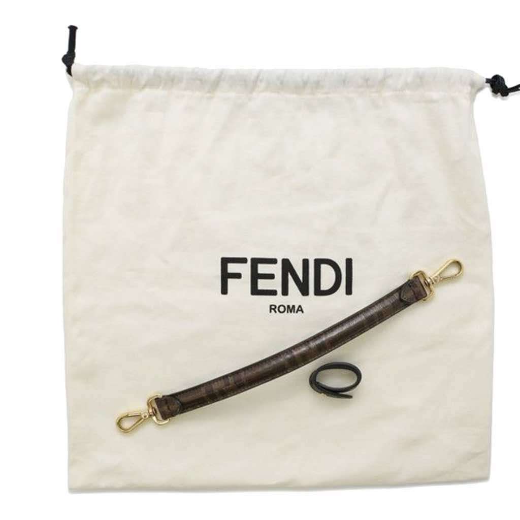 Fendi Zucca Glazed Fabric Cage Baguette - Image 15