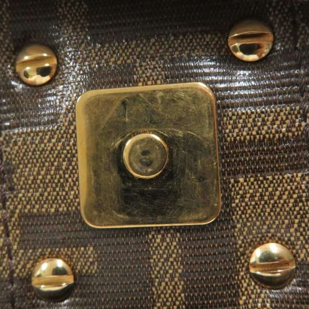 Fendi Zucca Glazed Fabric Cage Baguette - Image 10