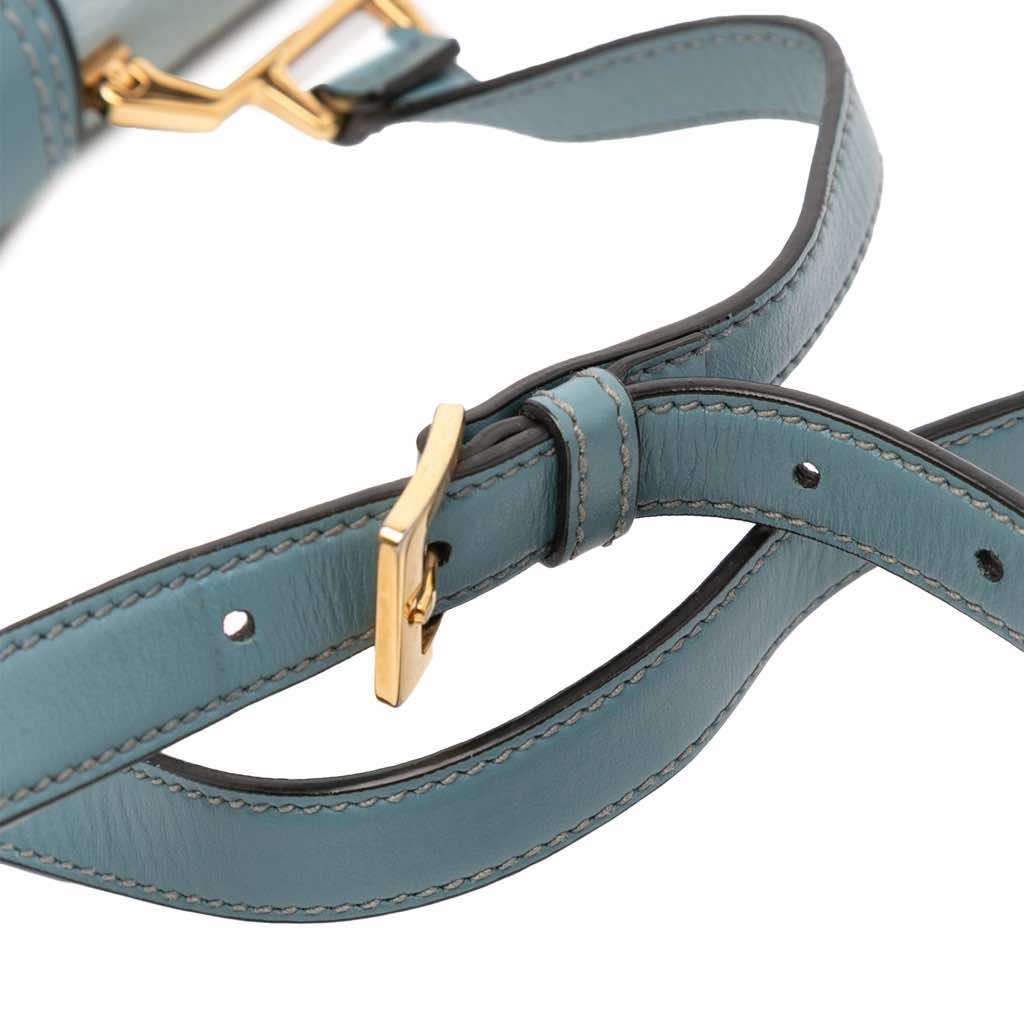 Miu Miu Goatskin Madras Soft Calf Crystal Embellished Crossbody - Image 14