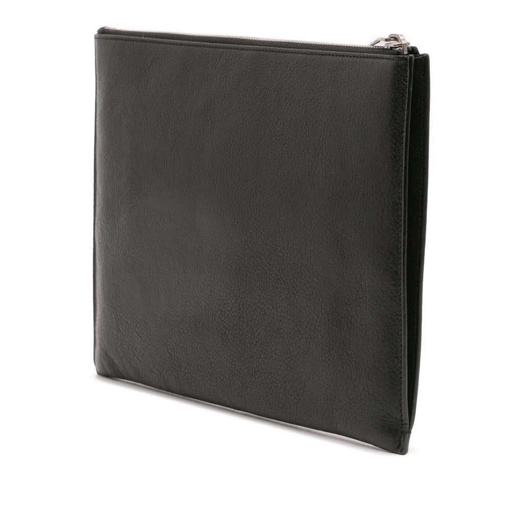 Saint Laurent Leather Star Rider Tablet Pouch - Back view