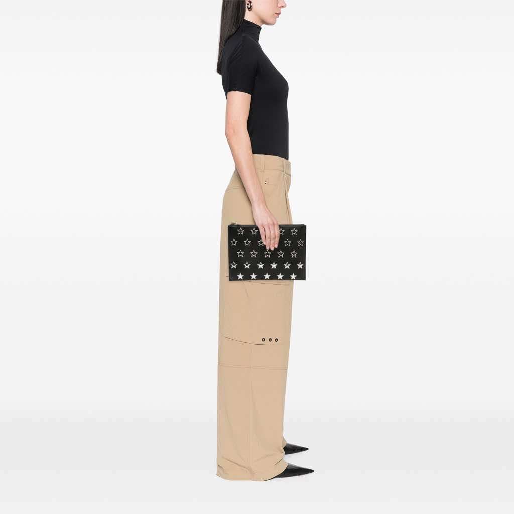 Saint Laurent Leather Star Rider Tablet Pouch - Image 13